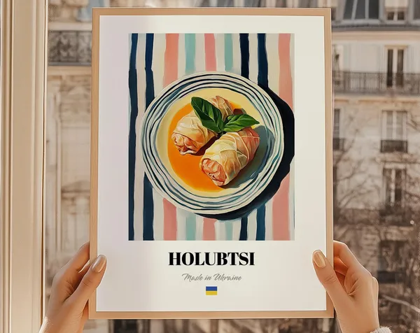 Holubtsi Ukrainian Cuisine Restaurant Decor Art Print