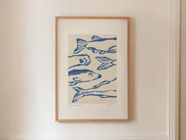 Sorry Sardine Contemporary Fish Art Print