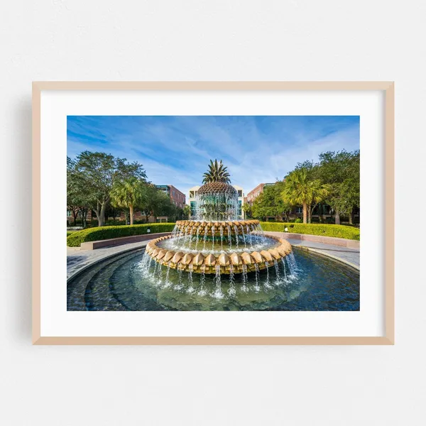 Charleston South Carolina Travel Poster, City Architecture
