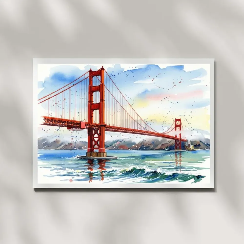 Golden Gate Bridge Wall Art Print
