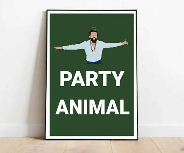 Bobby Deol Animal Movie Poster, Bollywood Party Art