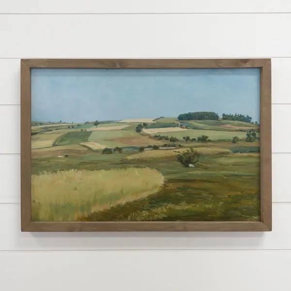 Farm Fields Landscape Art Print