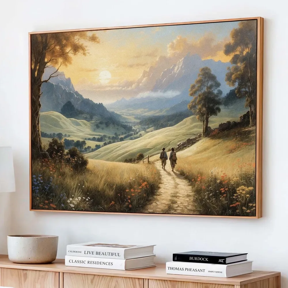 The Shire Old Friends Leaving Art Print