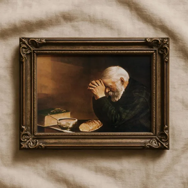 Grace by Eric Enstrom Vintage Christian Art Print