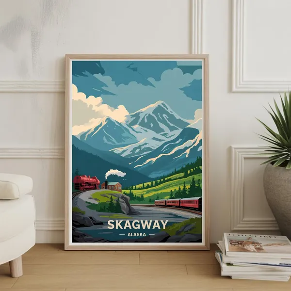 Skagway Alaska Home Office Wall Art Print