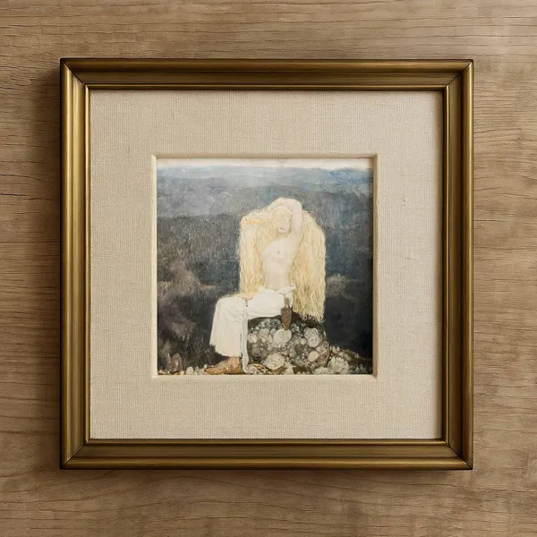 John Bauer Sagoflickan Oil Art Print