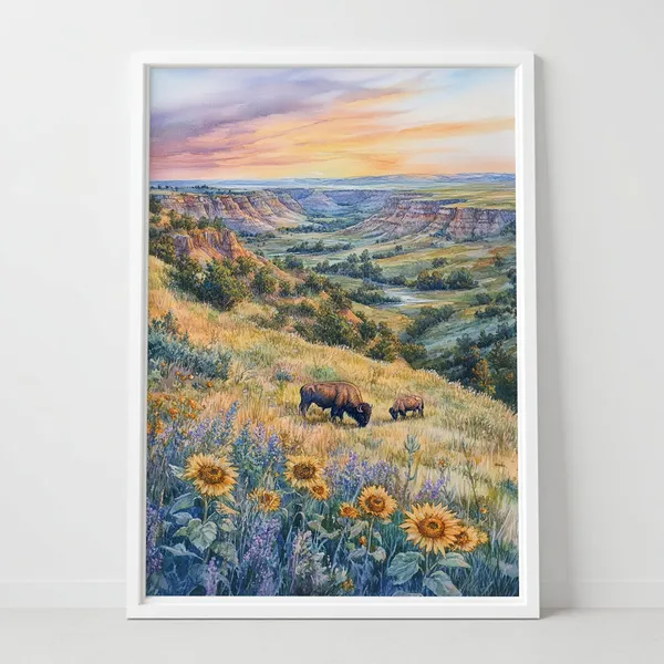 Theodore Roosevelt National Park Wilderness Poster