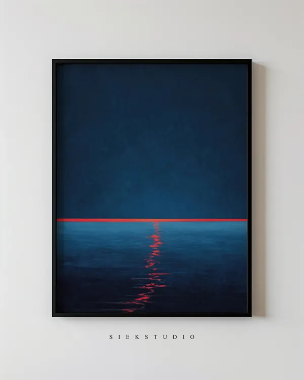 Modern Abstract Landscape Minimalist Horizon Art Print