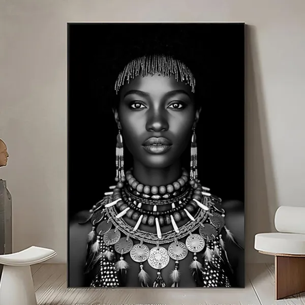 African Woman Portrait, Modern Ethnic Art Print