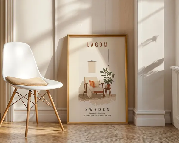 Lagom Sweden Scandinavian Minimalist Art Print