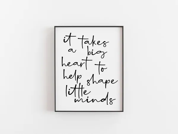 Teacher Appreciation Gift Print, Classroom Wall Art
