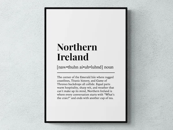 Northern Ireland Funny Definition Art Print