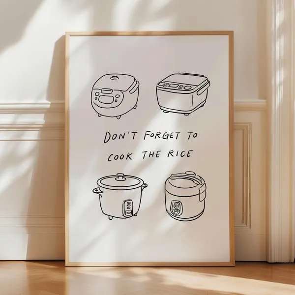 Rice Cooker Kitchen Art Print