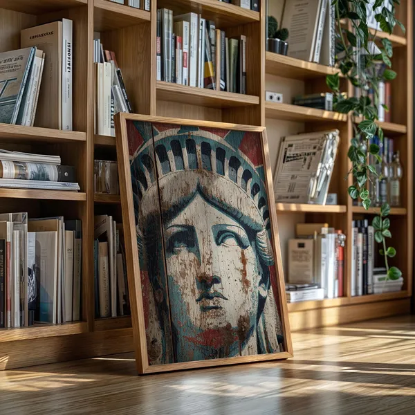 Statue Of Liberty Vintage Travel Poster