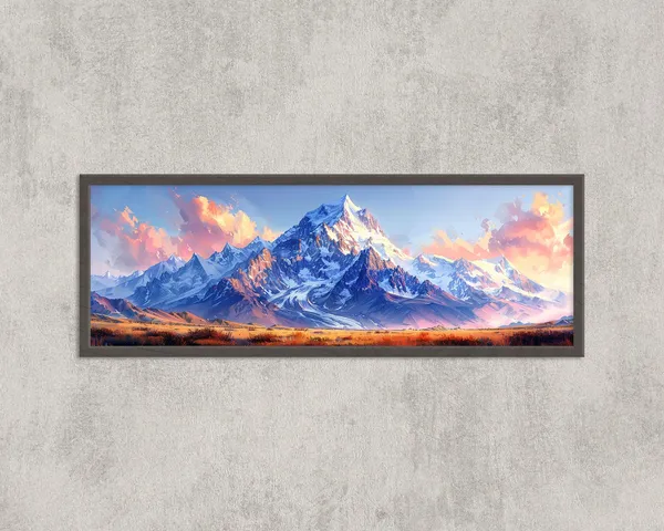 Denali Mountain Watercolor Art Print, Alaska Landscape