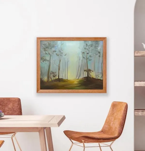 Twilight Forest Art Print, Surreal Dreamscape