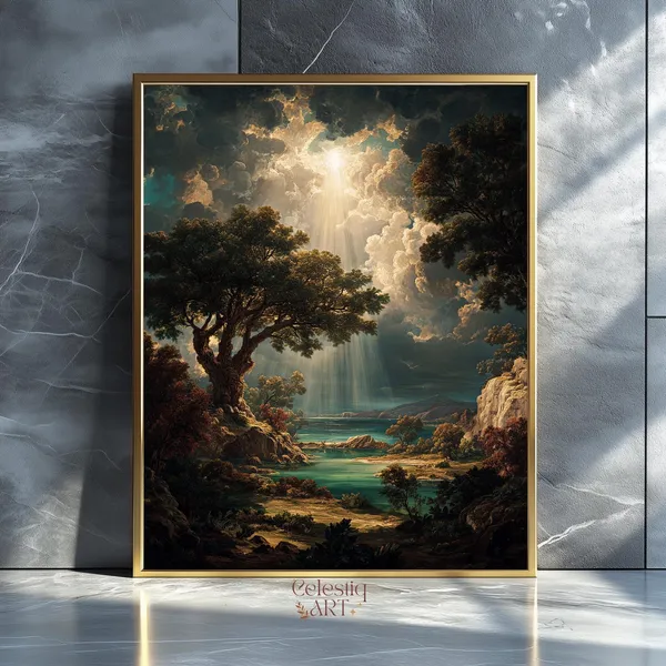 Garden Of Eden Christian Landscape Art Print