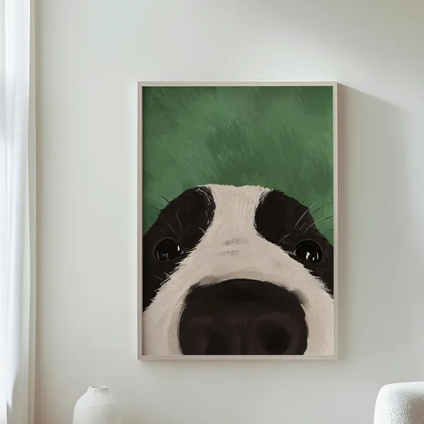Pet Cute Illustration Art Print for Cozy Interiors