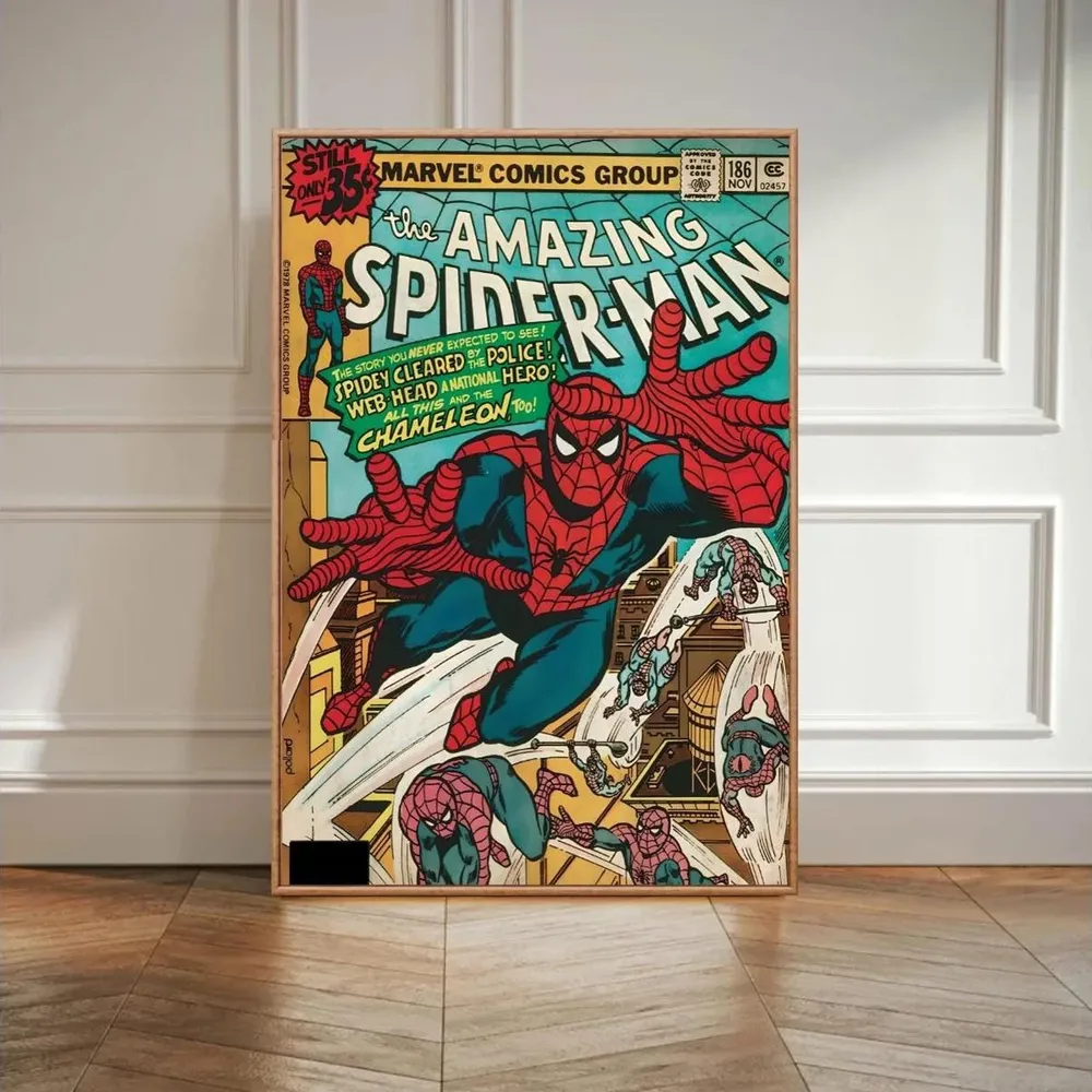 Amazing Spider-Man 186 Retro Marvel Comic Book Cover Art Poster - Image 4