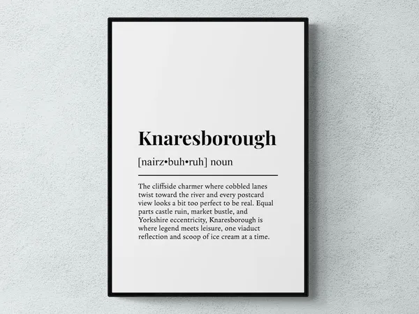 Knaresborough Funny Definition Yorkshire Art Print