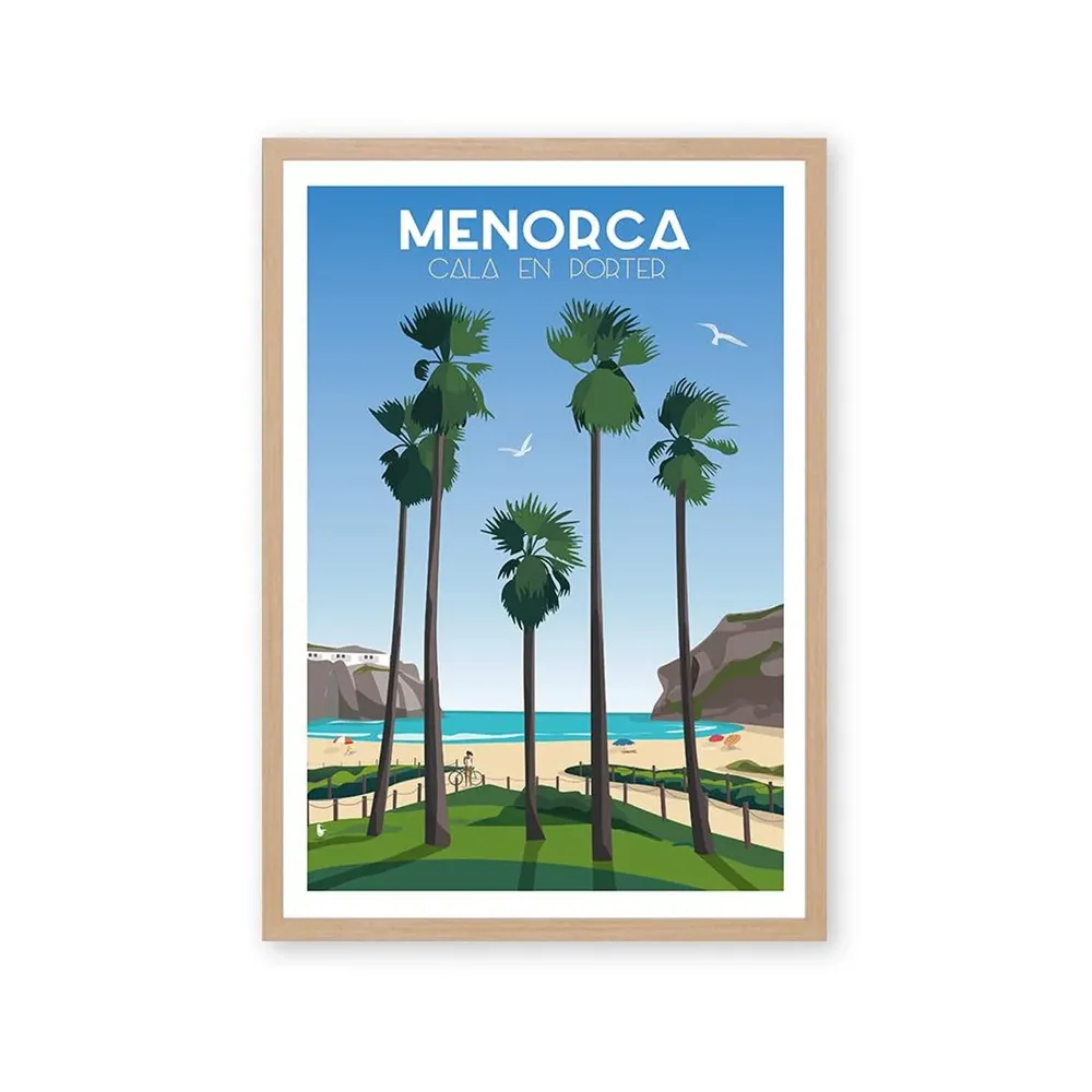 Cala En Porter Menorca Travel Poster
