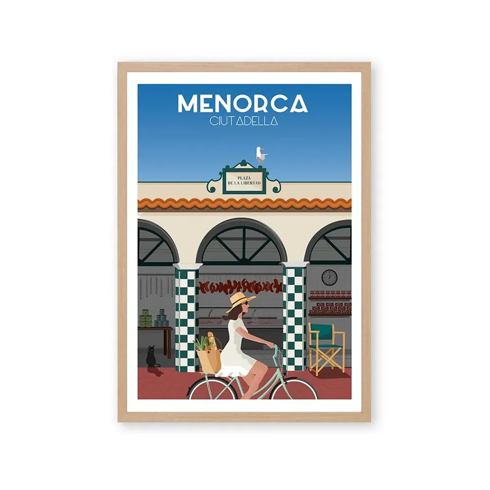 Ciutadella Menorca Travel Poster