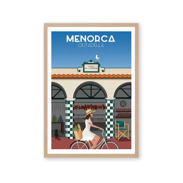 Ciutadella Menorca Travel Poster
