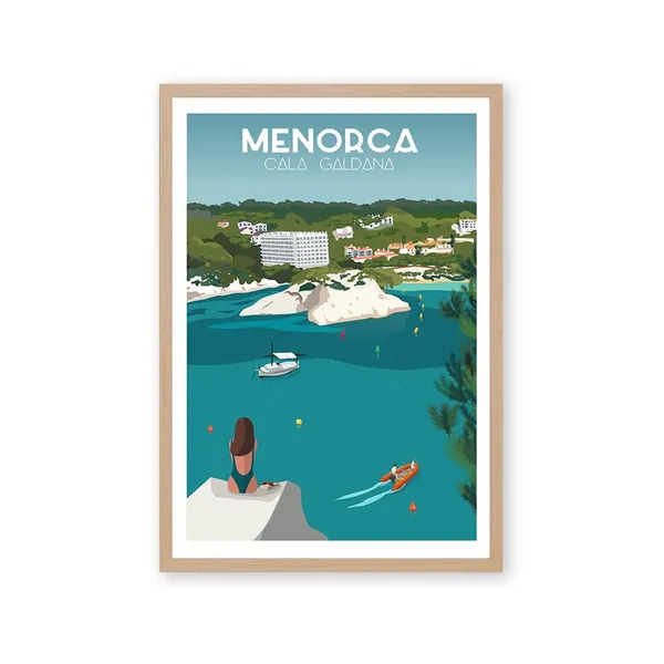 Cala Galdana Menorca Travel Poster