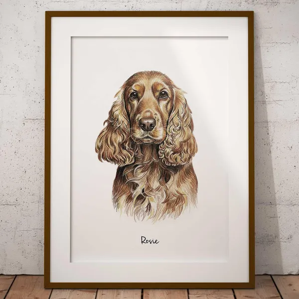 Custom Pet Portrait From Photo, Memorial Gift