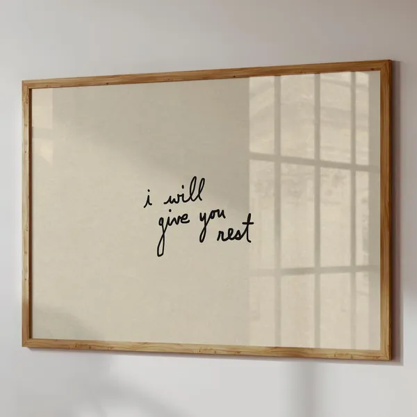 I Will Give You Rest - Minimalist Verse