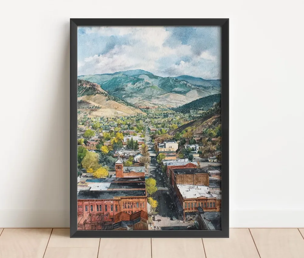 Durango Co Watercolor Wall Art Print