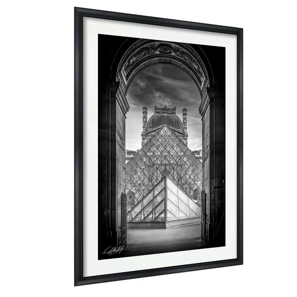 Louvre Pyramid Paris Architecture Poster Print