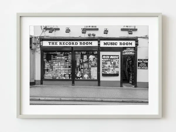 Local Shops Sligo Ireland Travel Poster