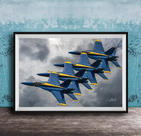 Blue Angels F18 Wall Art Limited Edition Print