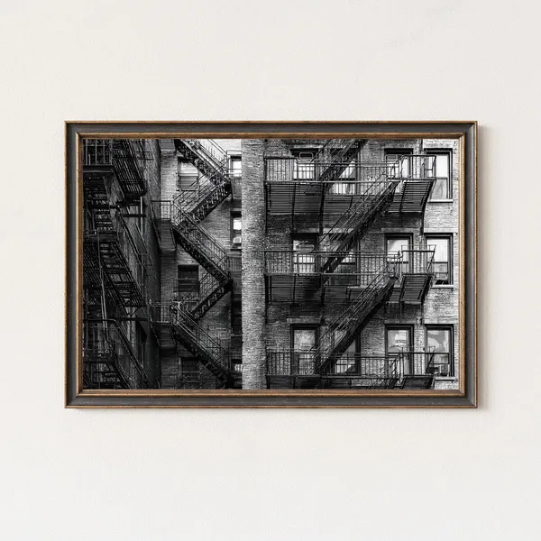 Fire Escape Architecture Photography, New York Art Print