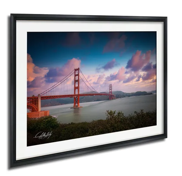 Golden Gate Bridge Sunrise Over Bay Travel Poster