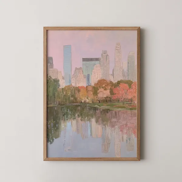 Central Park NYC Cityscape Art Print