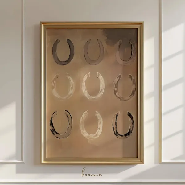 Horseshoes Lucky You Bedroom Poster Print