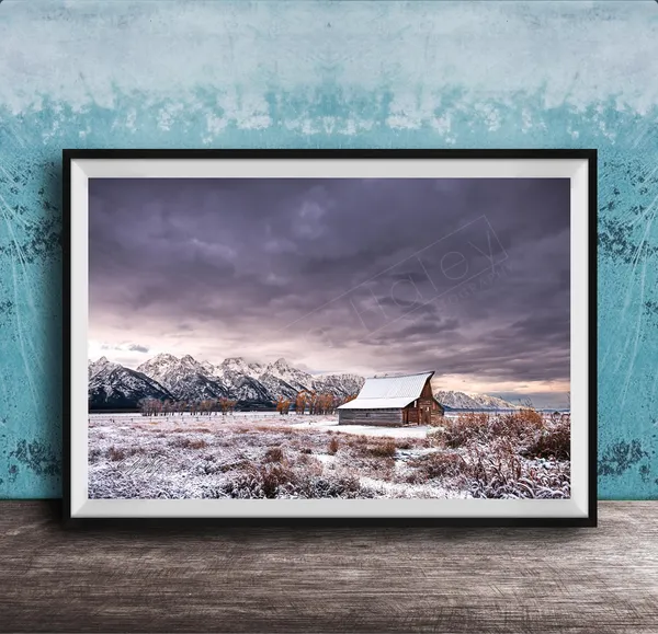 Moulton Barn Sunrise Over Grand Teton Mountains