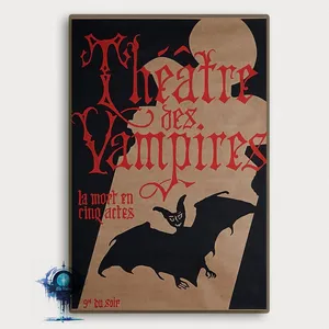 Interview With A Vampire Theatre Des Vampires Movie Poster High Definition Canvas Art Print