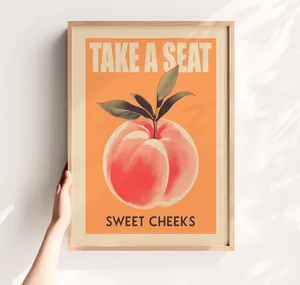 Take A Seat Sweet Cheeks Toilet Poster Print