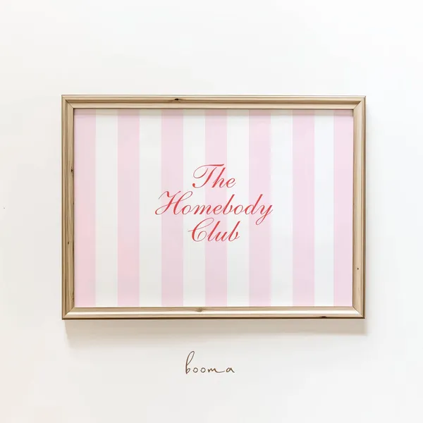 The Homebody Club Print, Pink Stripe Cozy Decor