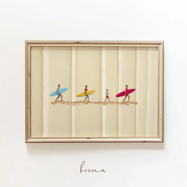 Surfers Minimalist Coastal Decor Art Print