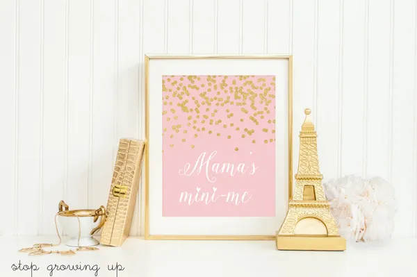 Mamas Mini Me Nursery Heart Art Print