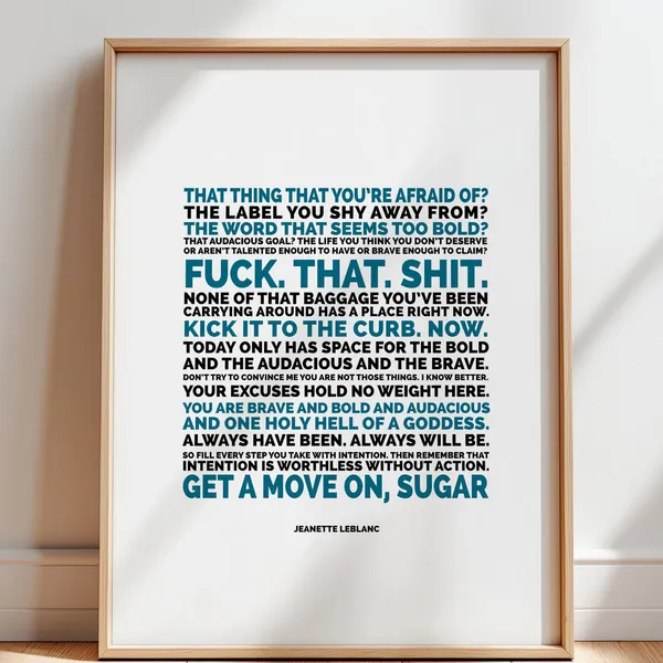 Motivational Quote, Courage And Confidence Art Print