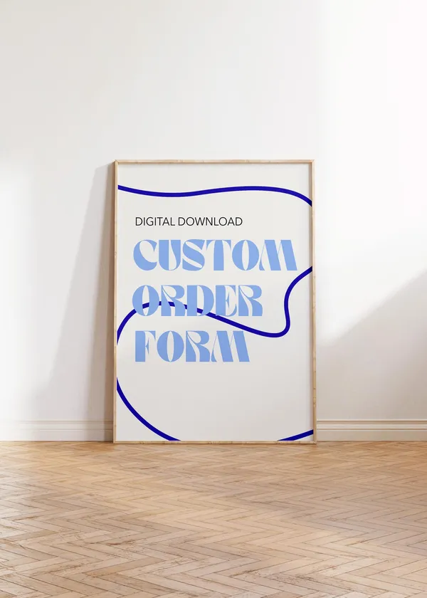 Custom Art Print, Personalized Order Form