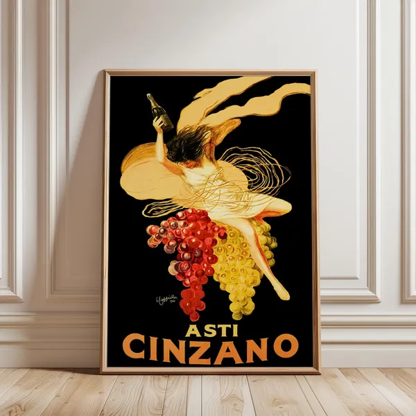 Asti Cinzano Vintage Italian Wine Advertisement Poster