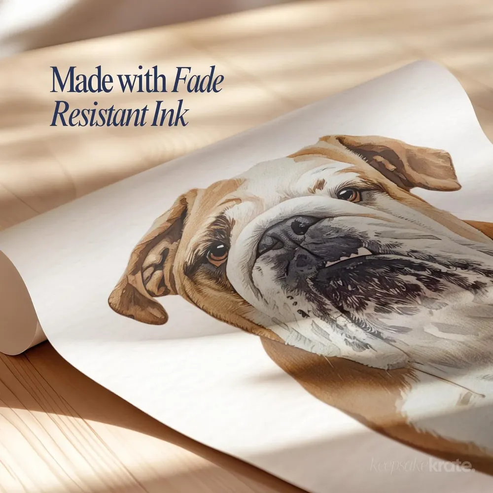 Ollie Happy Golden Doodle Personalized Pet Portrait Dog Poster - Image 2