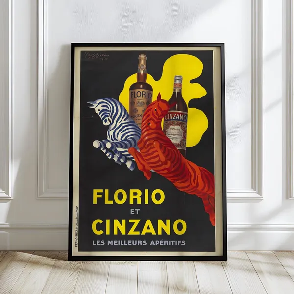 Florio Et Cinzano 1920s Vintage Advertising Art Print
