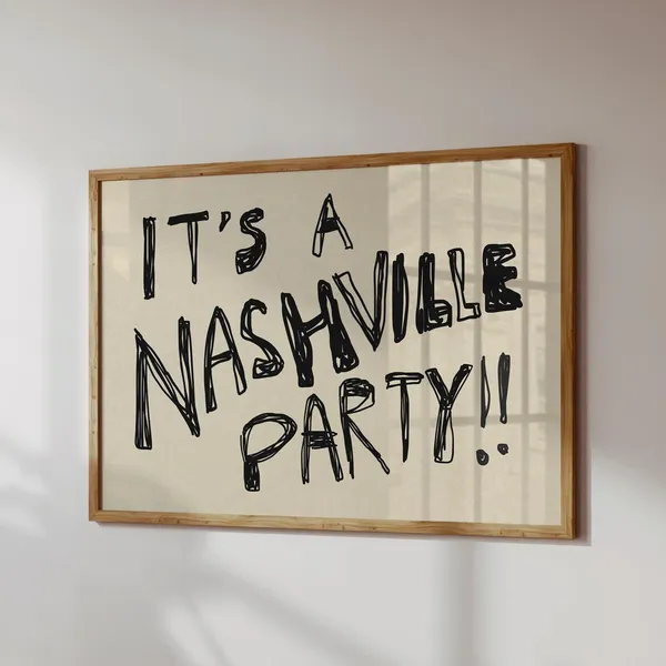 Nashville Print, Maximalist Decor Art Print